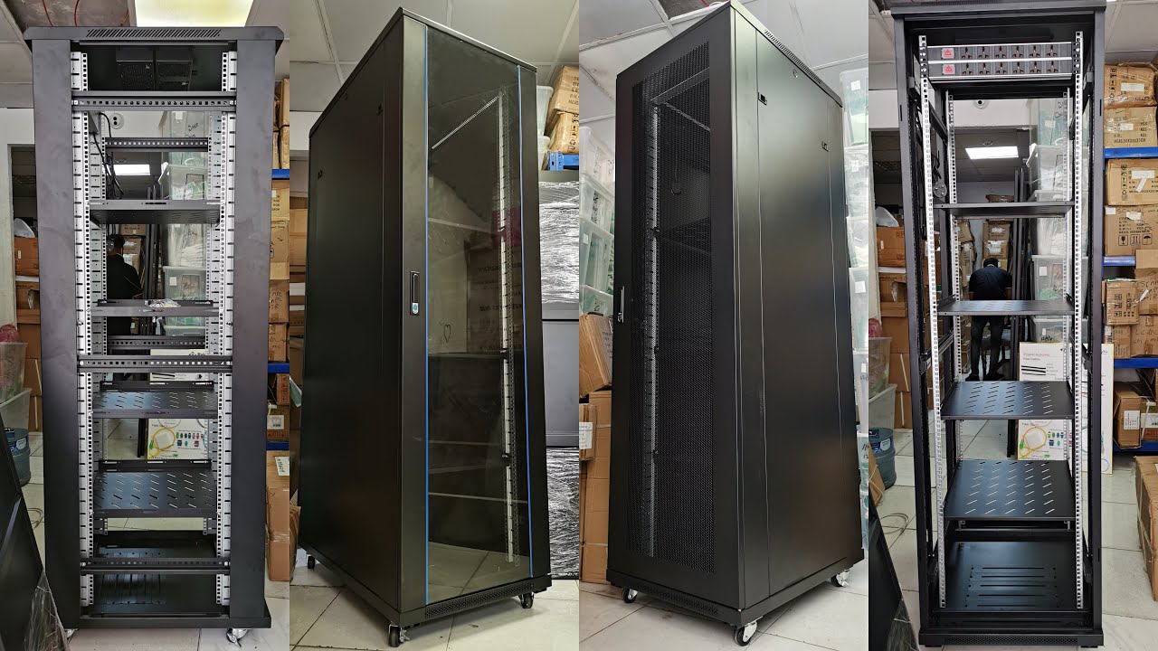 42U Perforated & Glass Door Data Center Network Server Rack Cabinet