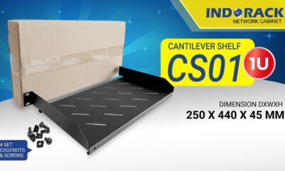 CENTILEVER SHELF (CS01) by INDORACK | 1U | RACK SERVER