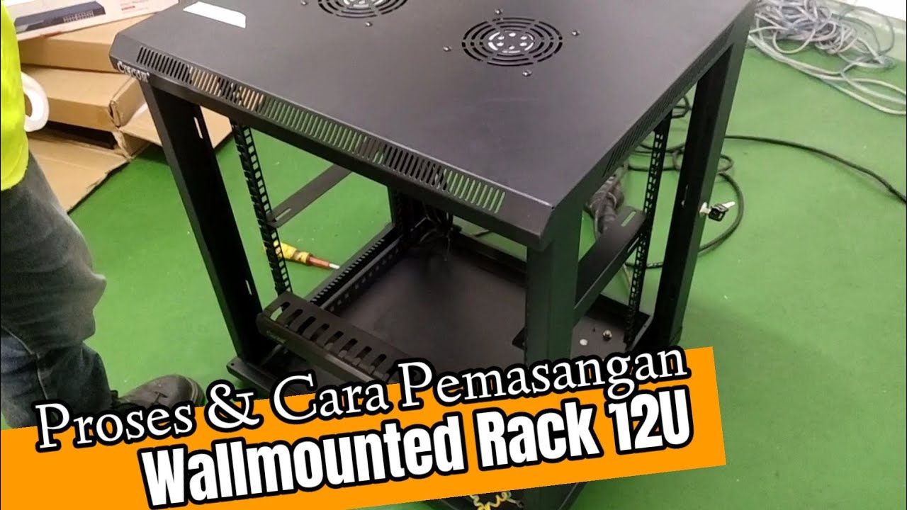 CARA PASANG RACK SERVER WALLMOUNT