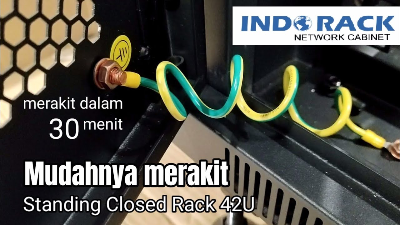 Merakit INDORACK 42U standing closed rack