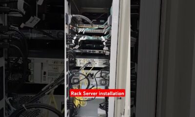 Rack Server Storage Server 1080TB Hard Drive Installation #server #hp #tyrone #shorts #viral