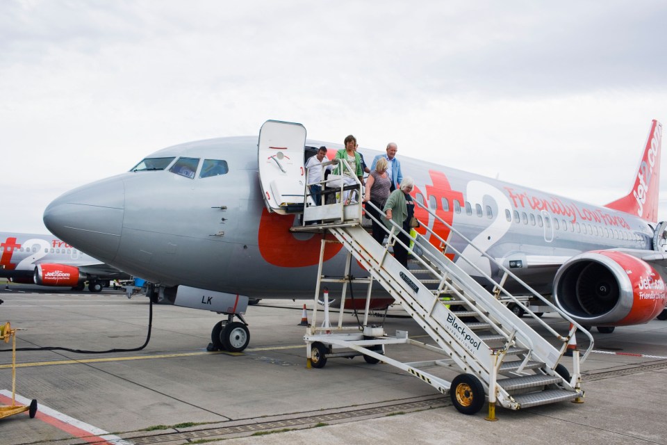 Jet2 once operated flights to Spain from Blackpool Airport