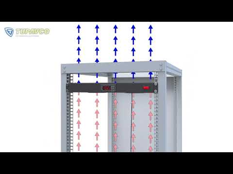 Tupavco TP1701 - 1U 19" Rack Mount Fan - 4 Fans Server Cooling System - How To Video