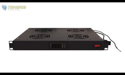 Tupavco TP1701 - Rack Mount Fan - 4 Fans Server Cooling System - How To Video