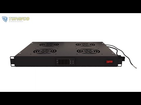 Tupavco TP1701 - Rack Mount Fan - 4 Fans Server Cooling System - How To Video