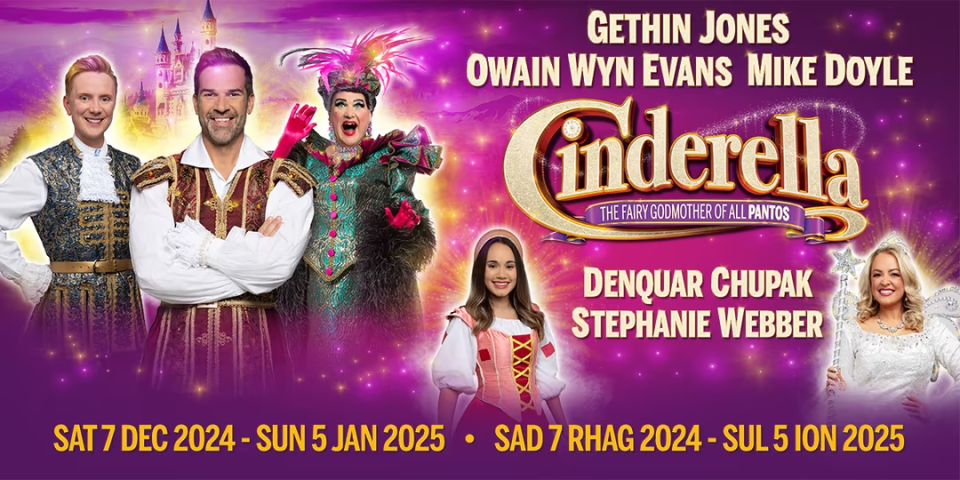 Gethin Jones stars as Prince Charming in Cardiff's Cinderella pantomime