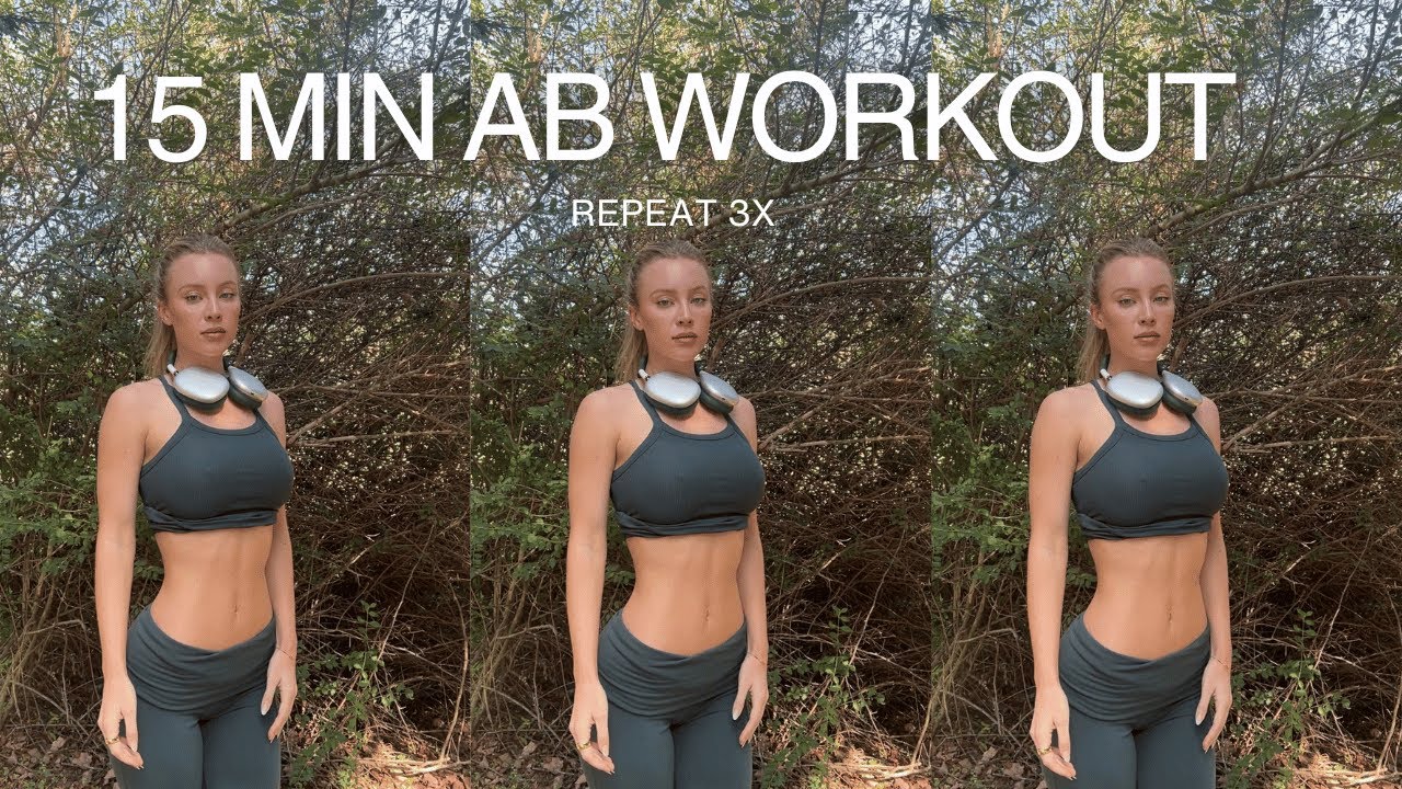 15 MIN AB WORKOUT | repeat 3x, upper, middle, lower abs