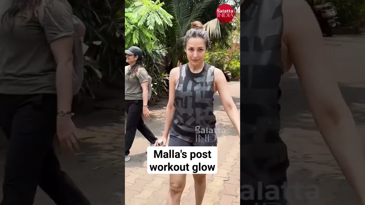 #malaikaarora 's post workout glow is making us feel like hitting the gym soon! 😉 #shorts