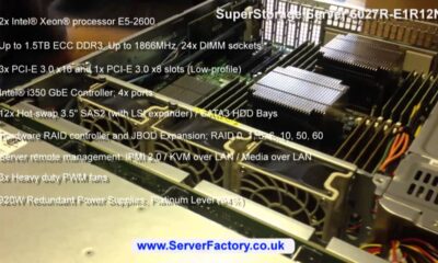 Supermicro Storage system 6027R E1R12N, rackmount server, data storage