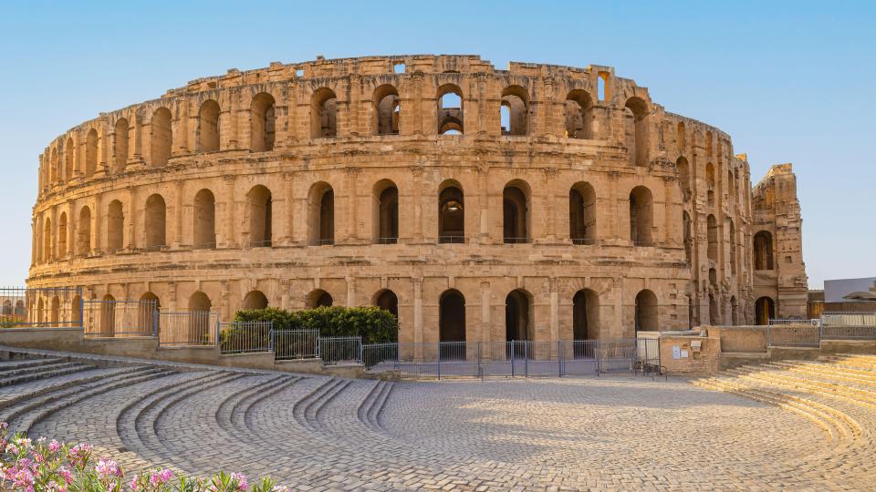 The El Jem Amphitheatre is one of the most impressive Roman ruins in Africa