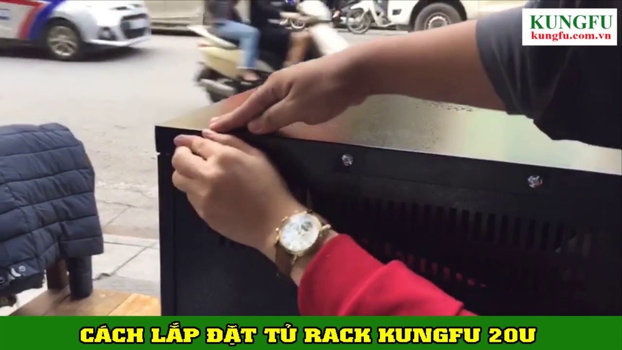 Cách lắp tủ Rack Kungfu 20U