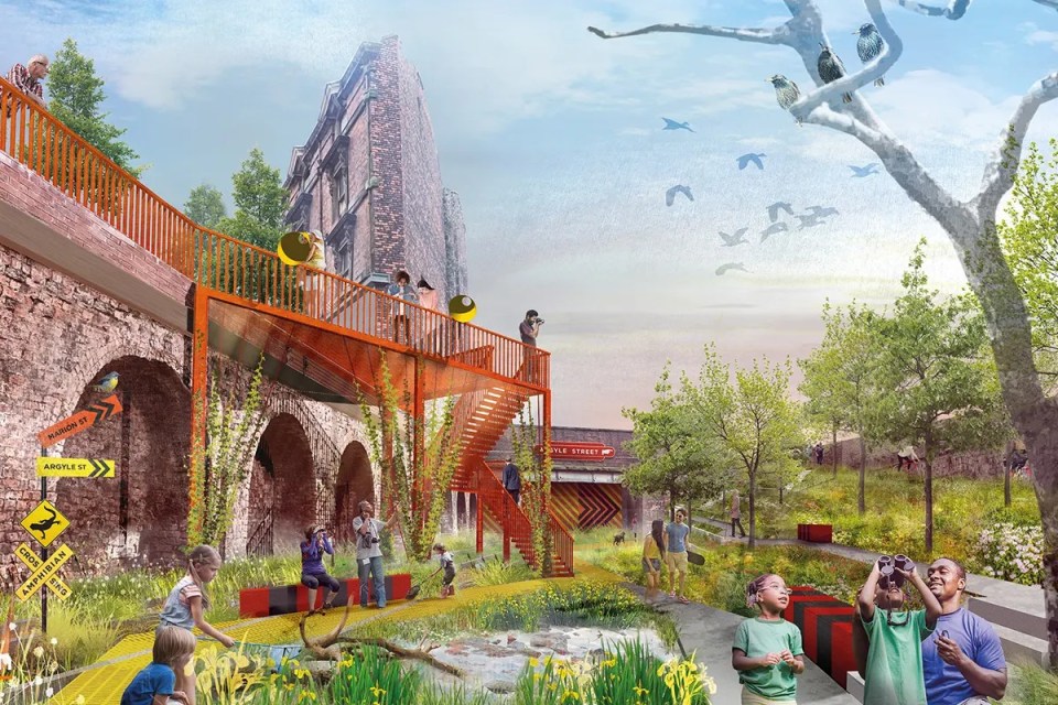 An abandoned railway line will be turned into a New York style park