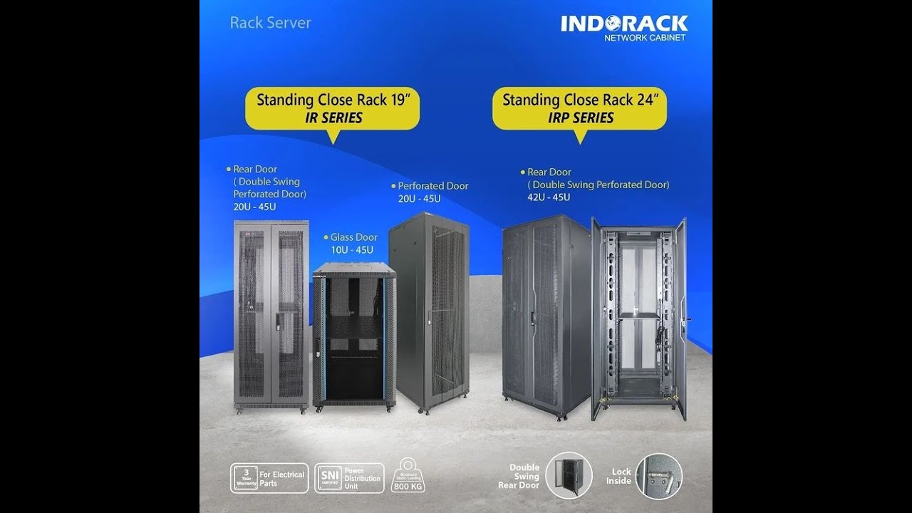 TUTORIAL PERAKITAN CLOSE RACK 19 42U DAN 45U DEPTH 1150MM INDORACK