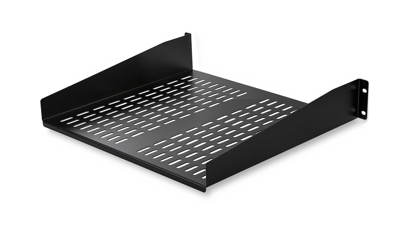 2U 16in Universal Vented Rack Mount Cantilever Shelf - CABSHELFV | StarTech.com