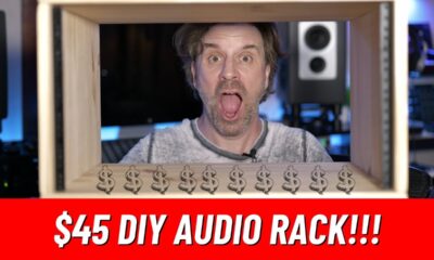 ONLY $45! DIY Audio Rack Studio Furniture (money saving studio hack)