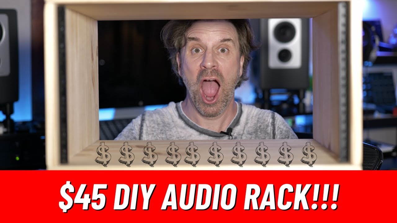 ONLY $45! DIY Audio Rack Studio Furniture (money saving studio hack)