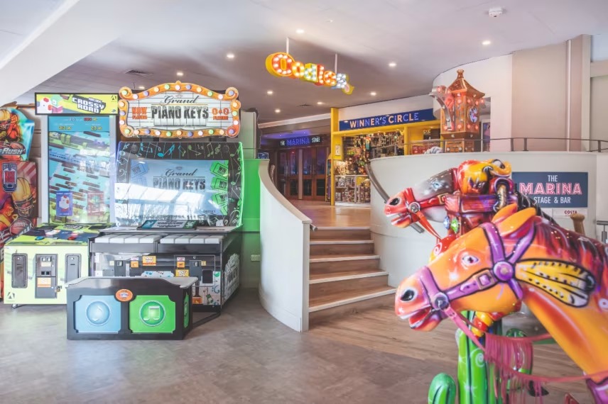 The site is also home to an arcade, a British seaside staple