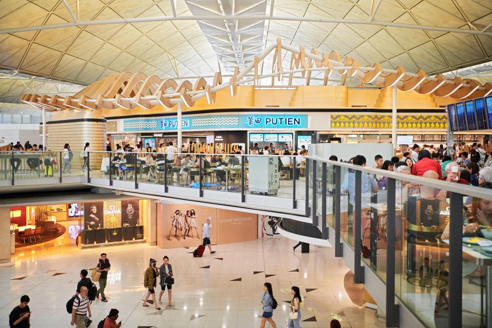 There's also a wide choice of restaurants, bars and shopping at the airport