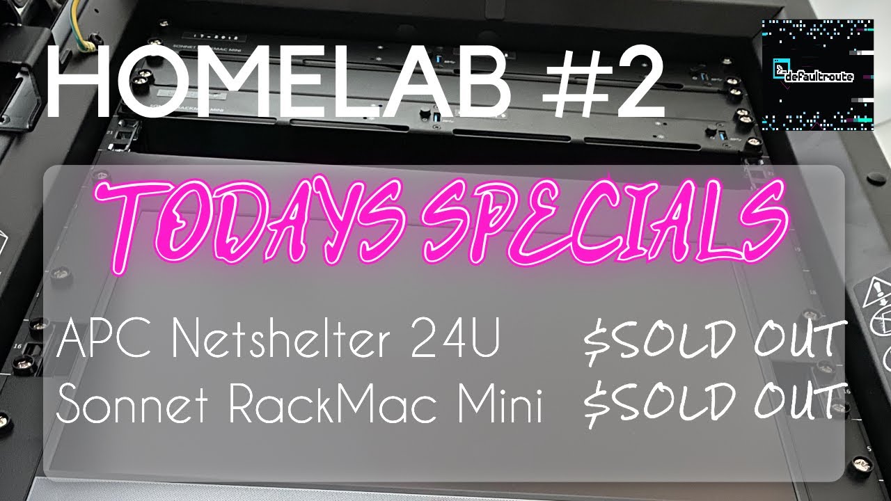 HOMELAB #2: APC Netshelter 24U w/ Sonnet Rack MacMini