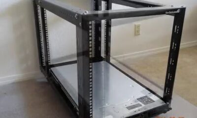 startech 19 inch 12u open server rack frame