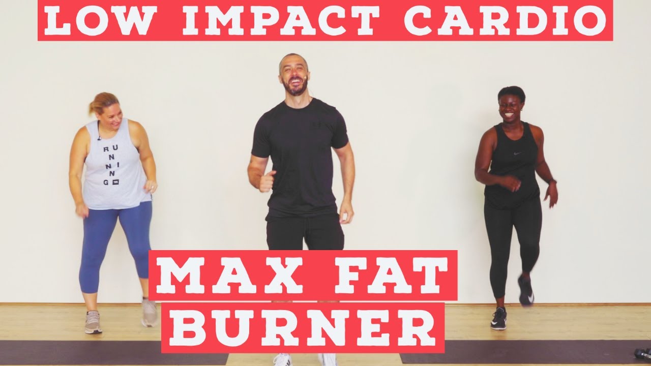 LOW IMPACT home cardio workout - fat burner - NO EQUIPMENT!