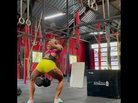 female crossfit workout | DB 25 KG #shorts