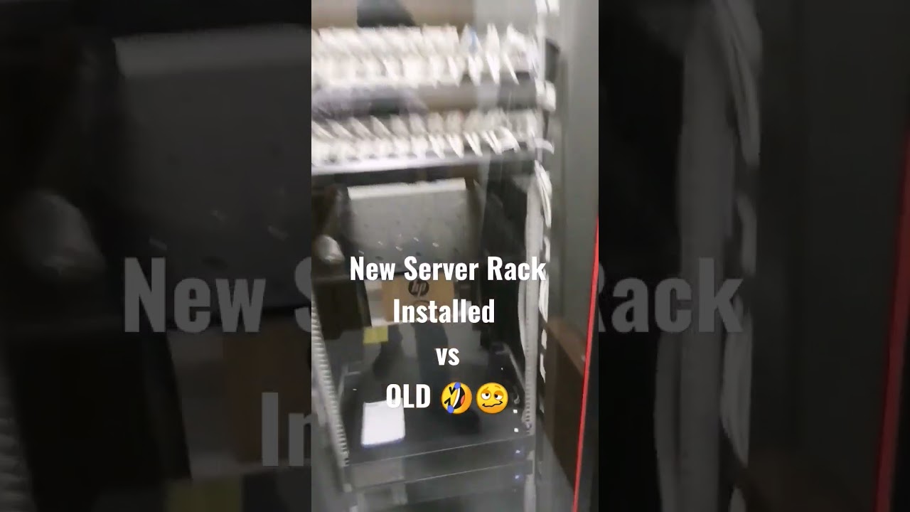 New Server Rack vs Old Server Rack #network #server #serverrack #technology