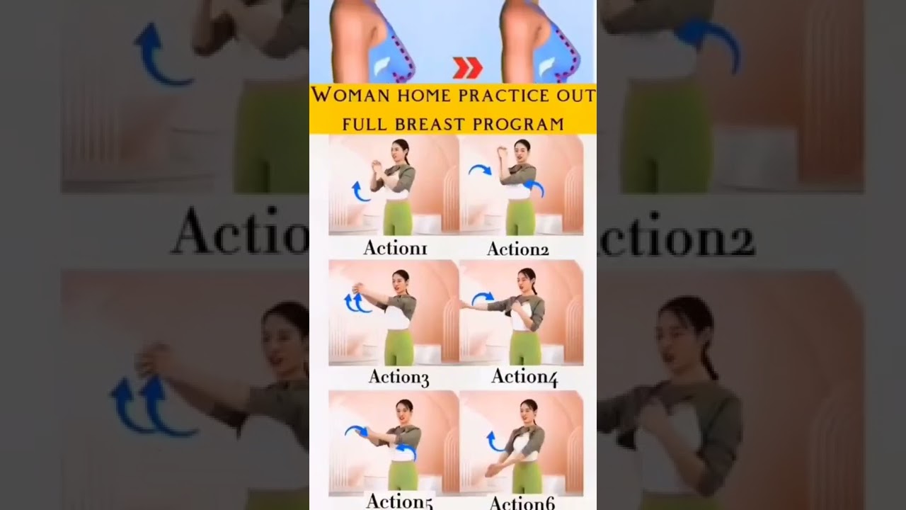 woman home practice out full breast program and #shorts #video  #exercise #practice