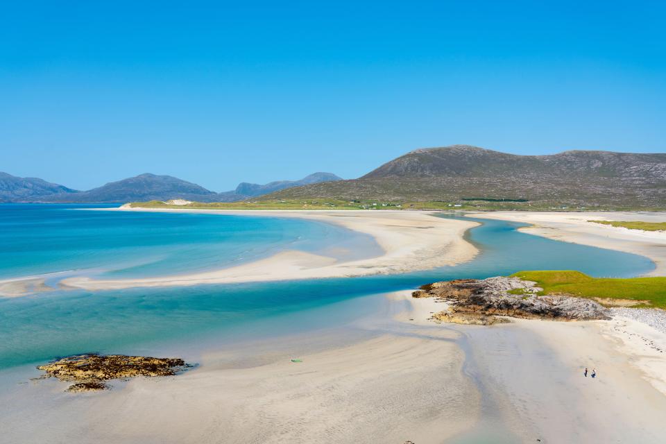 Luskentyre Beach being a favourite among holidaymakers