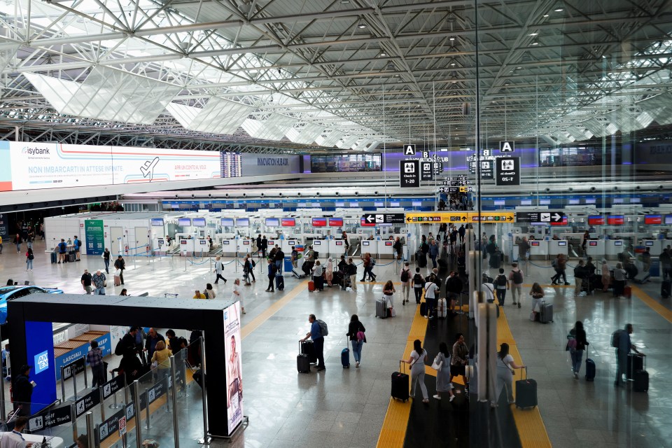 Travellers need to factor in various aspects to work out if heading out of the airport is feasible - picture show Leonardo da Vinci International Airport in Fiumicino, near Rome