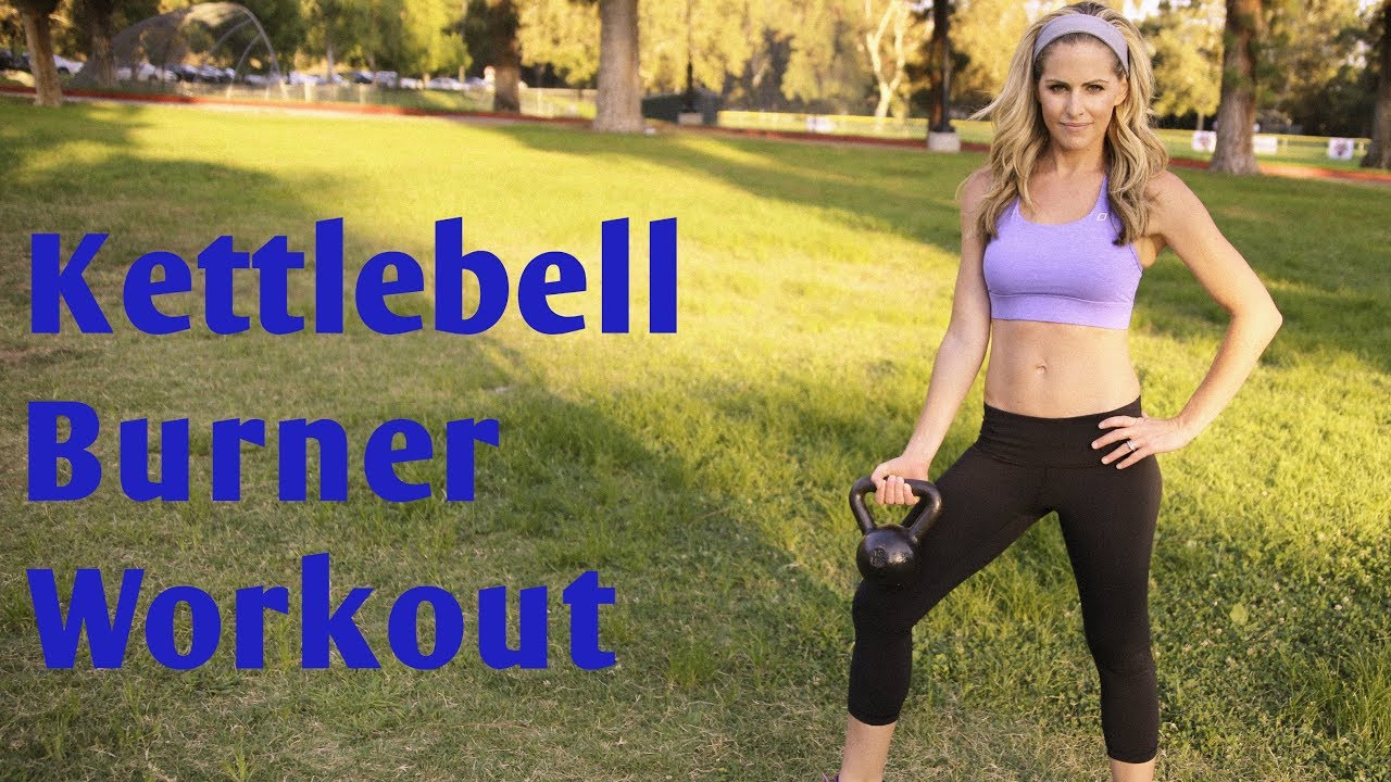 Day #18 Option 2 // 35 Minute Kettlebell Burner Workout for Total Body Strength & Cardio