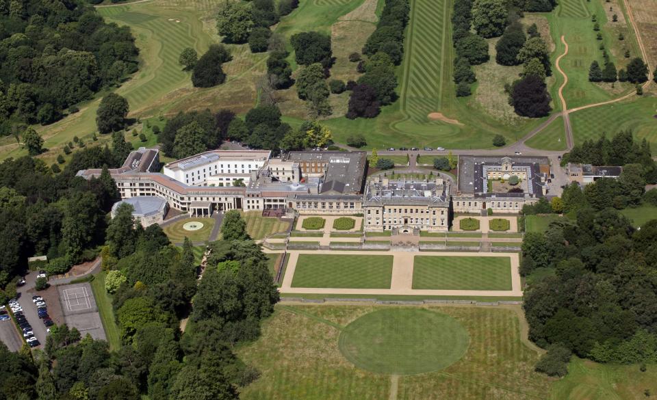 Heythrop Park is a Grade II-listed former stately home and is more reminiscent of Downton Abbey than the super-clubs of San Antonio