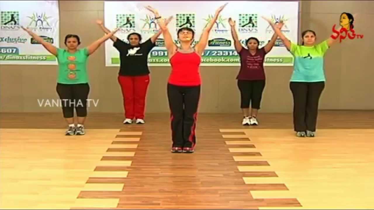 Dinaz`s Healthy warm-up and cool down workouts for Women | Vanitha TV