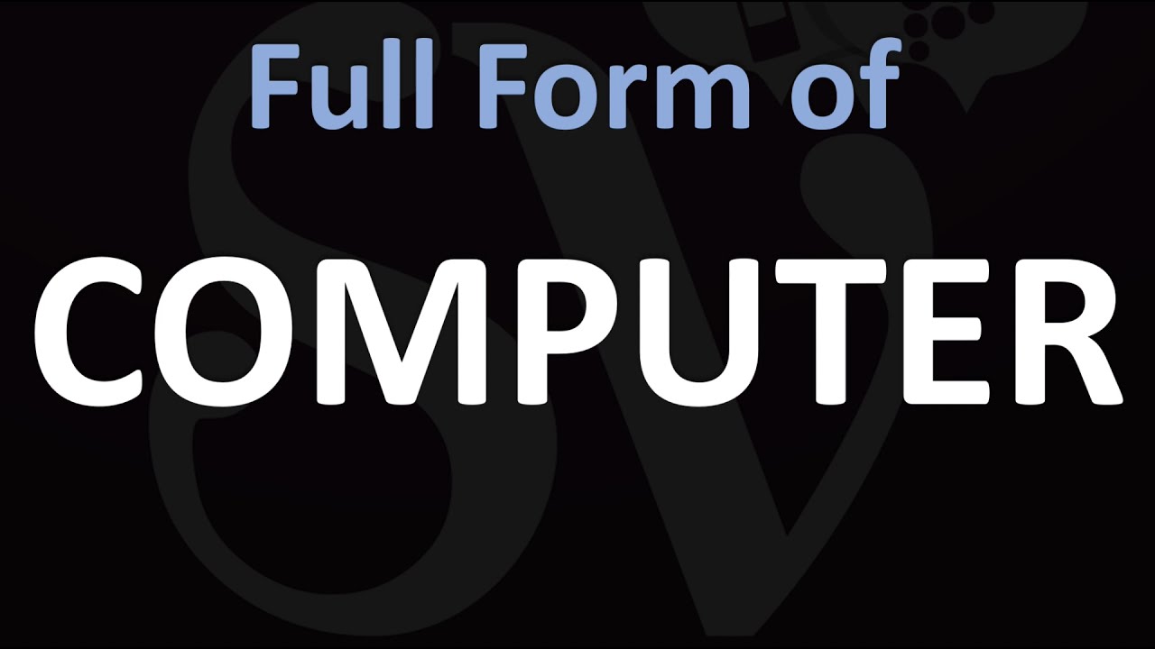 Full Form of COMPUTER