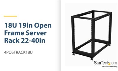 18U 19" Open Frame Server Rack - 4POSTRACK18U | StarTech.com