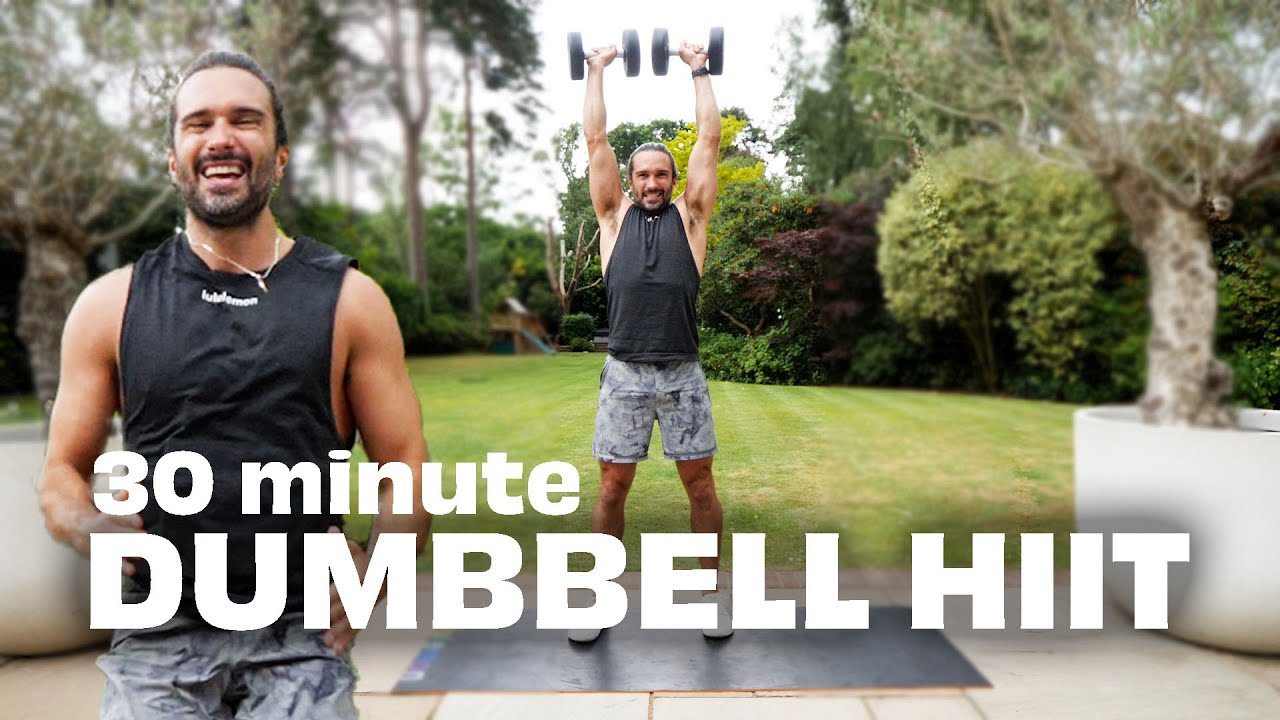 *NEW* 30 Minute Energizing DUMBBELL HIIT Workout | The Body Coach TV