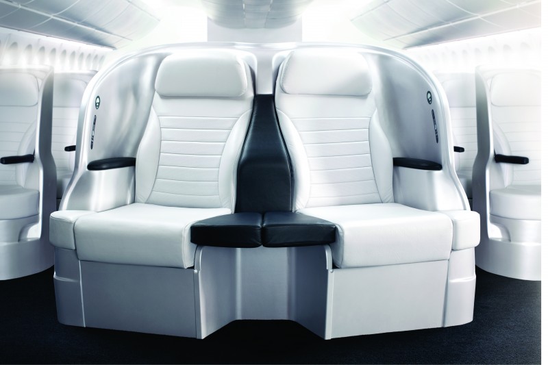 Air New Zealand's SkyCouch has been engineered to create a lie-flat, flexible space all the way to the seat-back in front