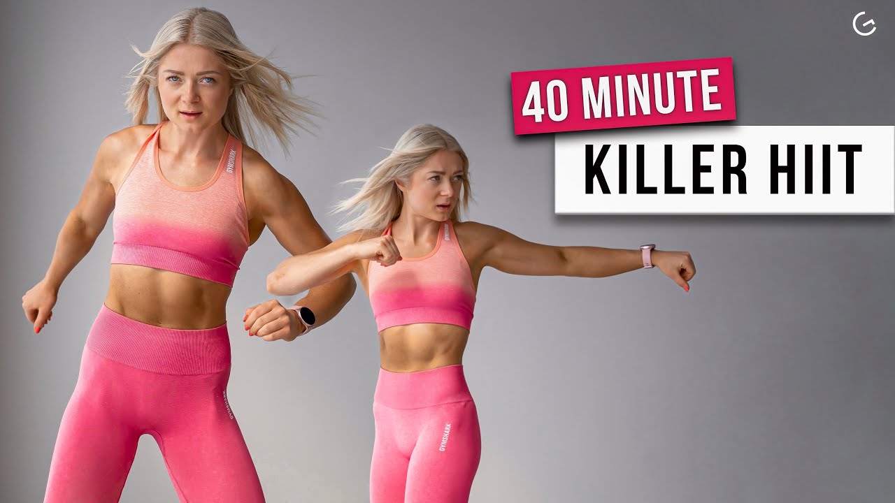 40 MIN KILLER HIIT WORKOUT - Full Body, No Repeat, No Equipment - Burn Calories and Have Fun