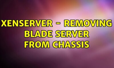 XenServer - Removing Blade Server from Chassis