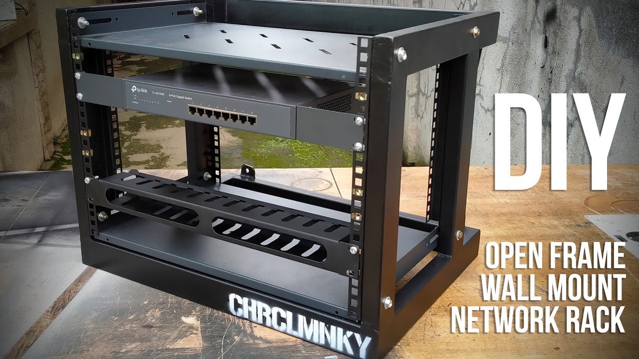 DIY Homelab Open Frame Wall Mount Network Rack