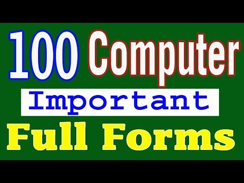 100+ Computer Full Forms || All Full Form of Computer, Hardware, Networking & Internet