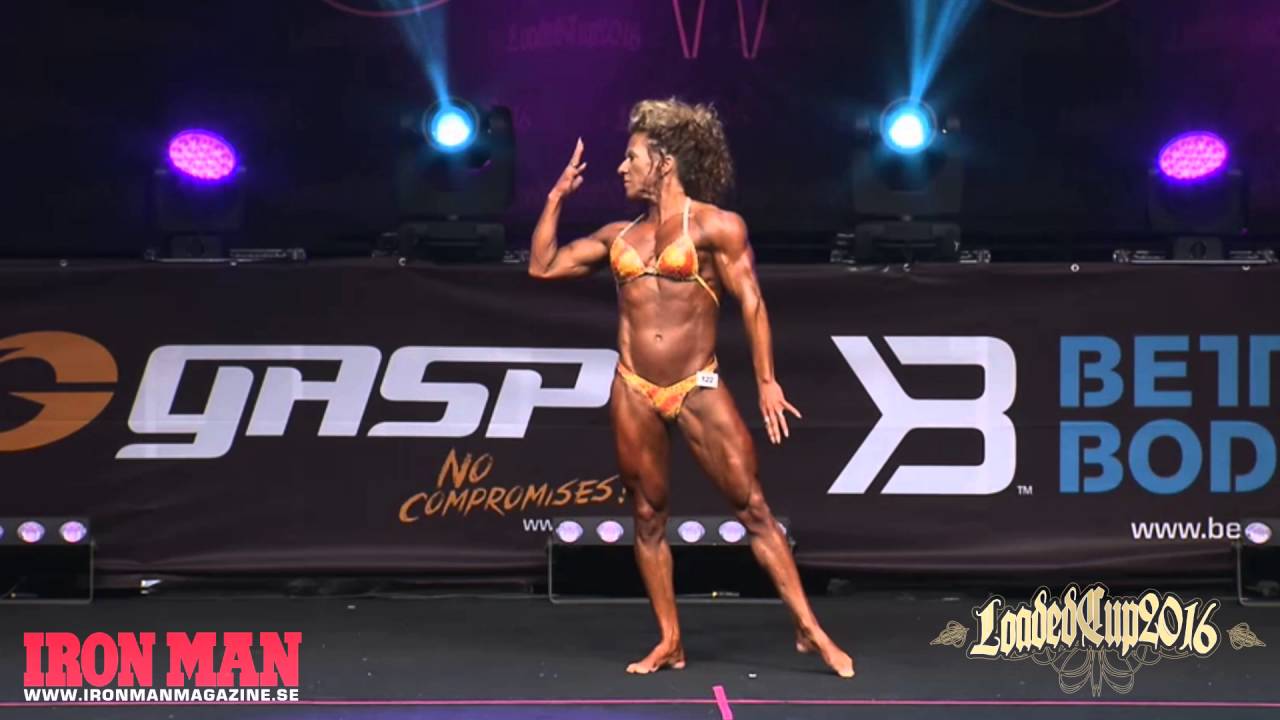 Women`s Physique posing routine  Kirsten Tenberg – Germany Loaded Cup 2016