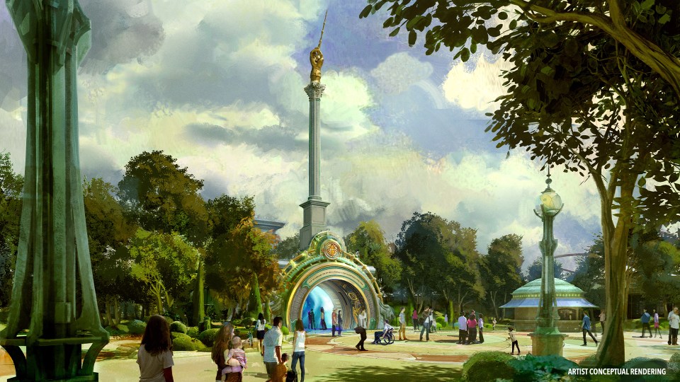 Guests will enter each land by "portal"