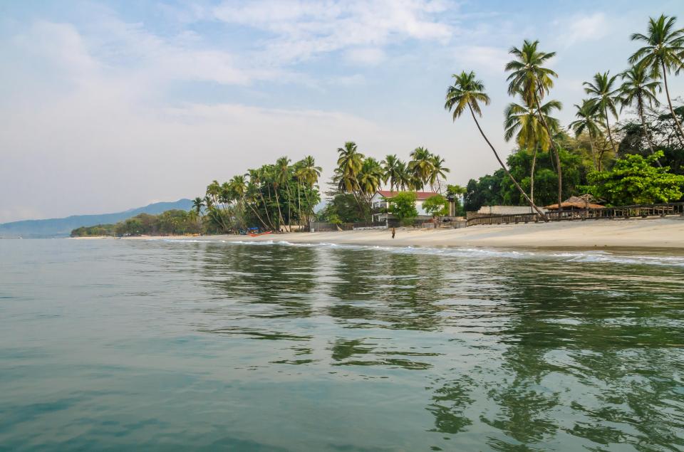 Sierra Leone is home to white sand beaches