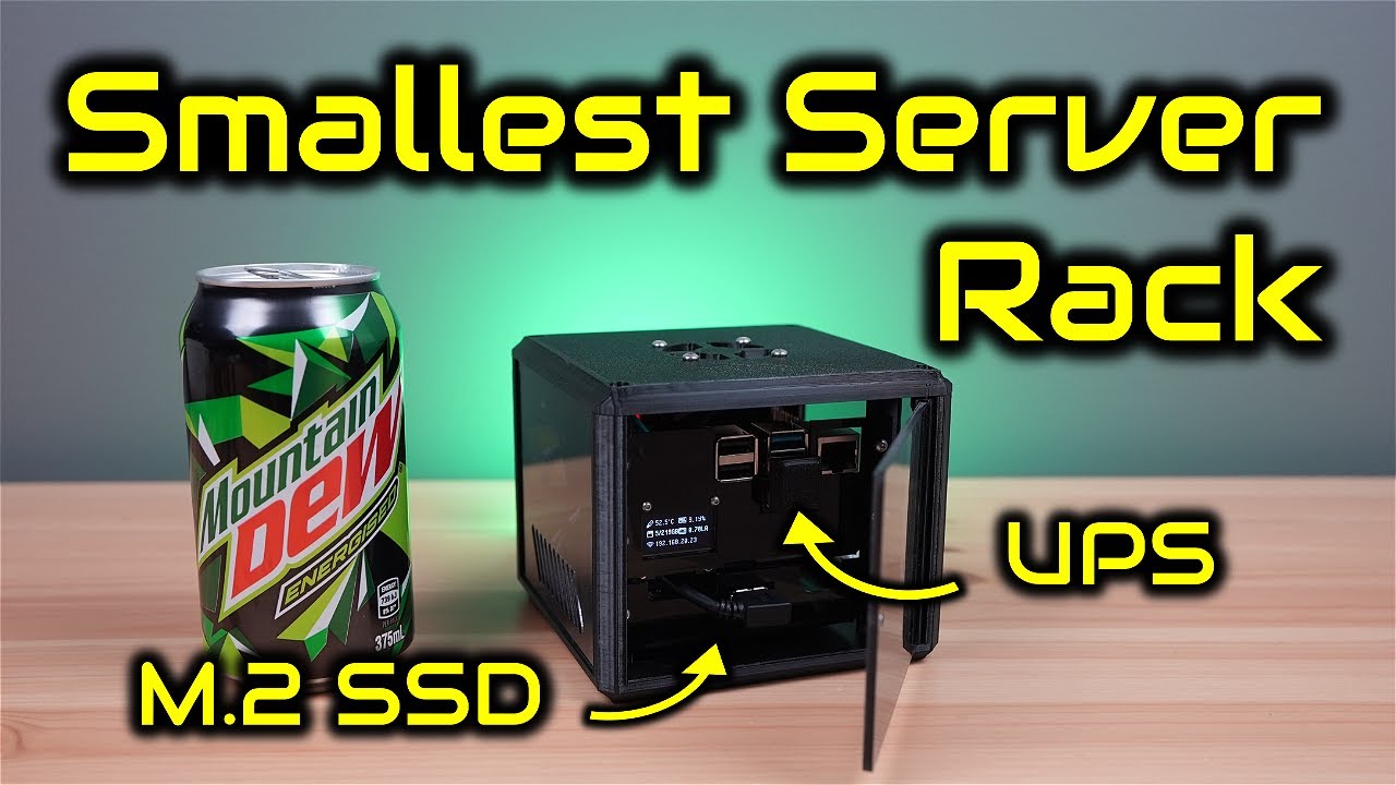 I Made The World's Smallest Server Rack - With UPS and SSD Storage