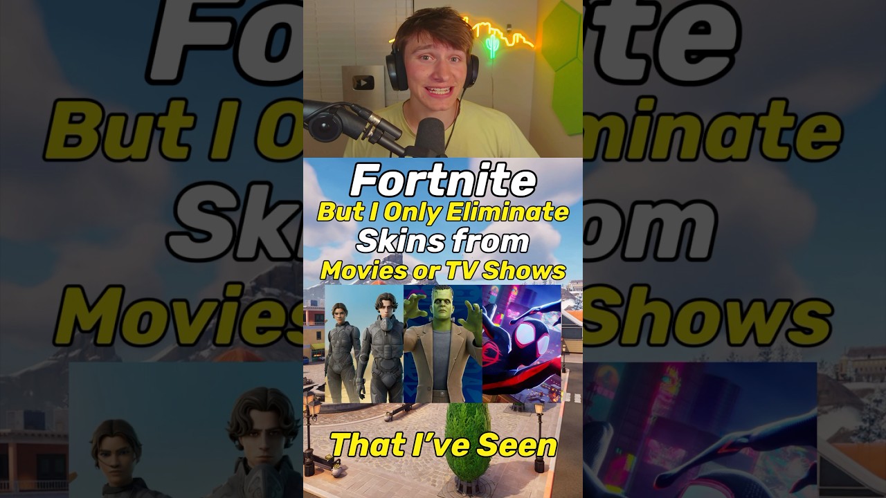 Only Skins from Movies or TV Shows #fortnite