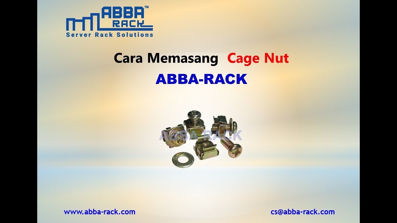 Cara Memasang Cage Nut, ABBA RACK