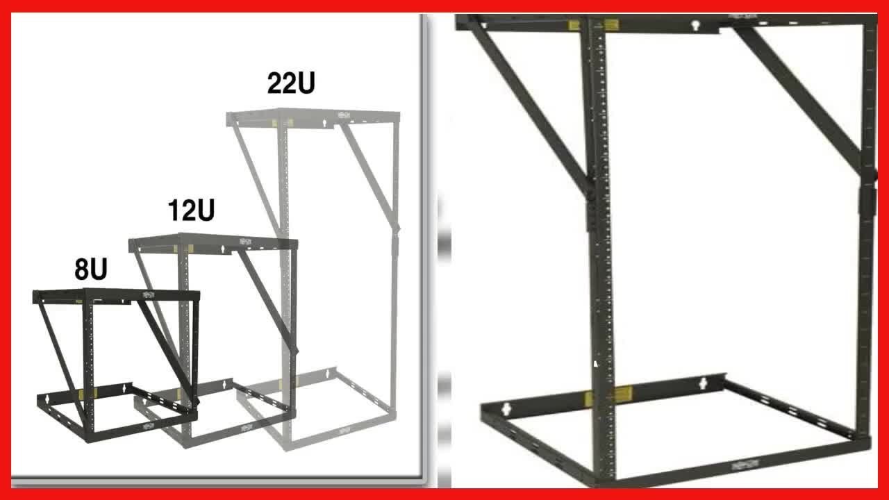 Great product -  Tripp Lite 8U/12U/22U Expandable Wall-Mount 2-Post Open Frame Rack, Adjustable Netw