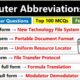 Computer Abbreviations for competitive exams | Computer Full Forms | Top 100 MCQs