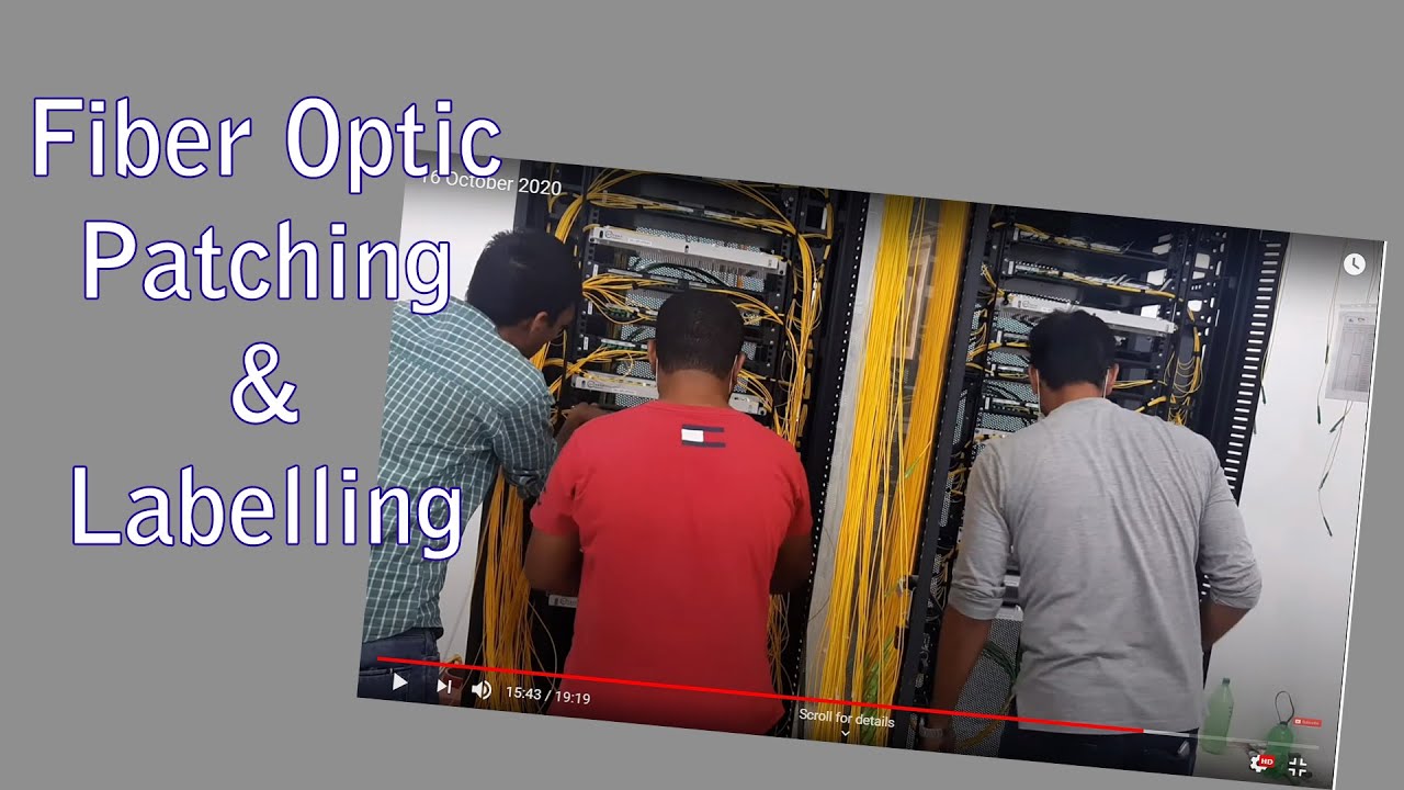 How to patch fiber Optic Cable for 42U Rack | Patching | Labelling